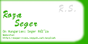 roza seger business card